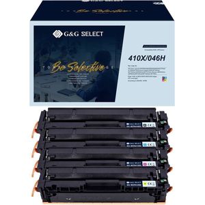 G&G Toner - Compatibel Combipack - Zwart, Cyaan, Magenta, Geel