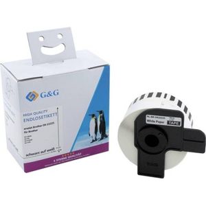 G&G - Eindloze Etikettape - Zwart - 38 mm x 30,48 m - 1 stuk