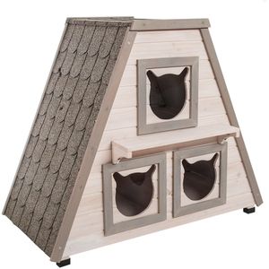 - L 90 x B 50 x H 75 cm - Kattenhuis Madeira