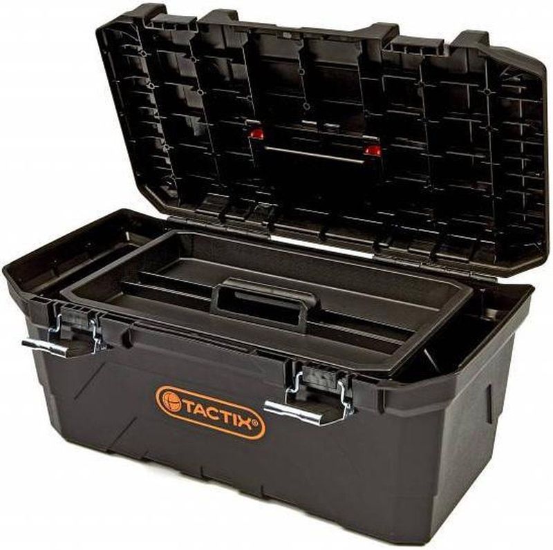 TACTIX - Gereedschapskoffer - 50 cm - PP-Kunststof - Capaciteit 32 Ltr