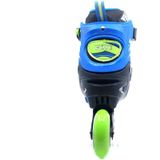 Move Fast verstelbare inlineskates - Maat 38-41 - Unisex - blauw/zwart/groen