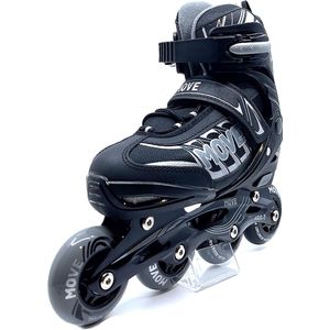 Move Fast verstelbare inlineskates / Maat 34-37 / Zwart