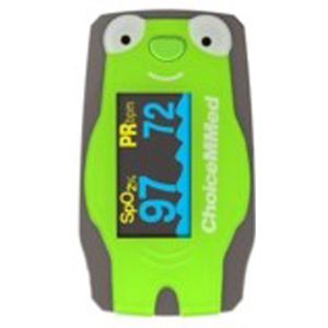 ChoiceMMed - saturatiemeter - Special voor kinderen - Model: Kikker - Voornamelijk groen