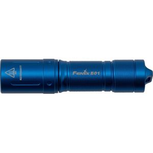 Fenix E01 V2.0 Zaklamp FEE01-BL LED Zaklamp Every Day Carry EDC Sleutelhangerzaklamp, 100 Lumen, Blauw, Aluminium