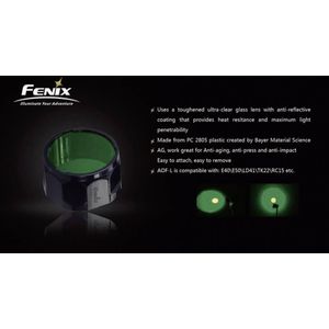 fenix Groot tactisch filter voor E40, E50, LD41, TK22, groen