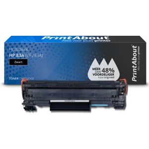 PrintAbout  Toner 83A (CF283A) Zwart geschikt voor HP