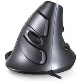 Delux verticale ergonomische muis met draad en USB aansluiting