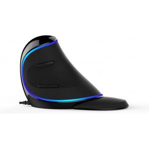 Delux - M618 Plus - Bekabelde Ergonomische Muis - Zwart - Verstelbare DPI