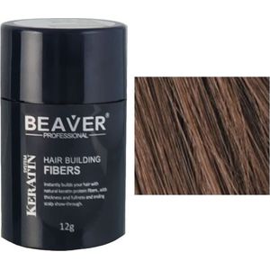 Beaver - Keratine Haarvezels - Medium Bruin - 12 gr