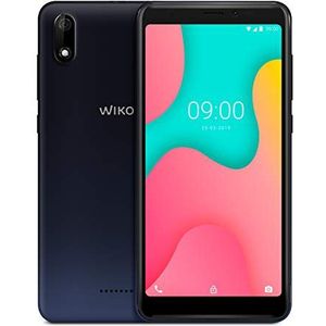 Wiko Y60, 16 GB + 1 GB Smartphone 5,45 Inch (13,8 Cm) 18:9 Scherm, 4G, Android 90 Pie Go, Antraciet Blauw