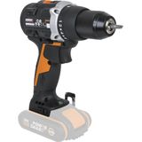 Worx PowerShare WX102.9 Borstelloze boormachine, 20 V, zonder accu en oplader, borstelloze motor, metalen boorhouder, 2 snelheden, metalen tandwielbehuizing