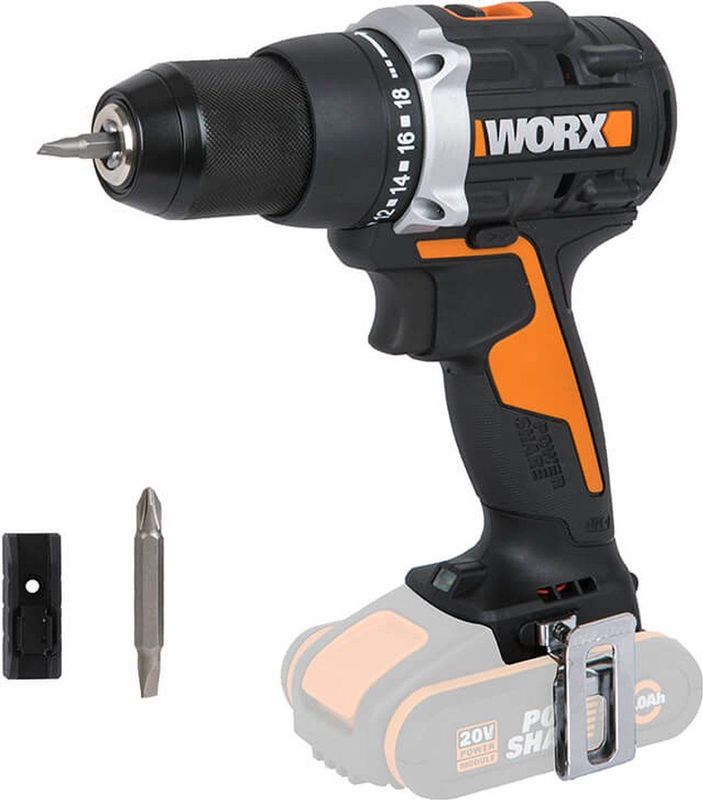 Worx schroefboormachine baretool WX102.9 20V zonder accu en oplader