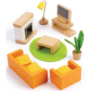 Hape Poppenhuis Woonkamer