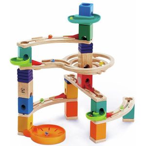 Hape - Quadrilla Cliffhanger - Houten Knikkerbaan - Veelkleurig - Educatief Speelgoed
