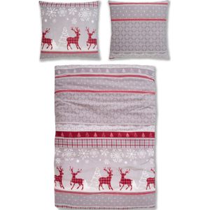 my home Bettwäsche "Chrissy in Gr. 135x200 oder 155x220 cm, ideal für Weihnachten", Fleece kuschelig warm im Winter, Weihnachtsbettwäsche, Winter