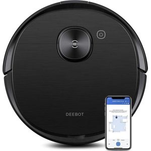 Ecovacs Deebot Ozmo T8 AIVI - Robot stofzuiger - Zwart