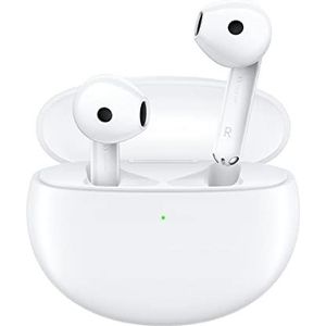 Oppo Enco Air2 draadloze hoofdtelefoon, Bluetooth 5.2, ruisonderdrukking, draadloos opladen, batterij met grote capaciteit, wit