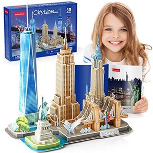 CubicFun - New York CityLine - 3D Puzzel - 123 Stukken - Papier en EPS