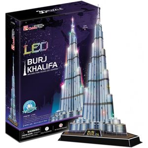 3D Puzzel - Burj Khalifa - LED - 136 Stukjes