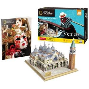 National Geographic - 3D-Puzzel - St. Mark’s Square - 107 Onderdelen - Geschikt Voor Kinderen Vanaf 10 Jaar