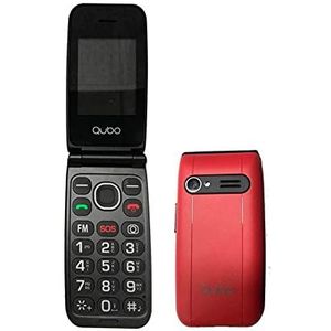 Qubo - Neo NW - Mobiele Telefoon - Rood en Zwart - 2.4 inch