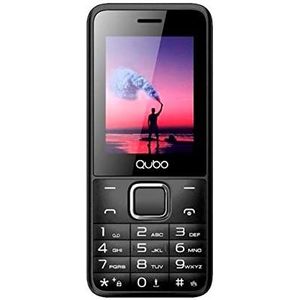 Qubo X229 telefoon met grote toetsen, zwart, Dual SIM