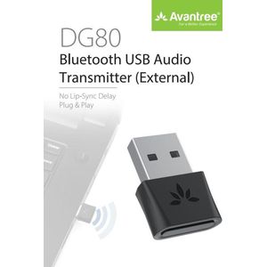 Avantree Bluetooth 5.0 USB Audio Adapter - AptX Low Latency - Plug & Play