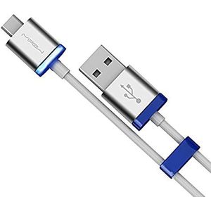 MiPow Glow Micro USB-oplaadkabel / Sync-kabel (2 m) blauw