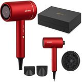 Jimmy F6 Haardroger - Föhn - Ultrasone haardroger met nano-ion en warmtecontrole - 1800 W - robijnrood