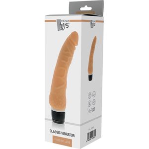 Purrfect Siliconen Penis Vibrator - beige