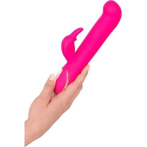 Vibe Couture – Rabbit Gesture Siliconen Rabbit Vibrator met Elegante Afwerking en Verfijnde Decoraties – 22 cm ��– Roze