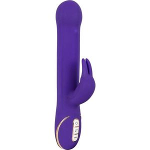 Vibe Couture – Tres Chic Bunny Vibrator met Rechte Verdikte Kop en Krachtige Motoren – 23 cm – Paars