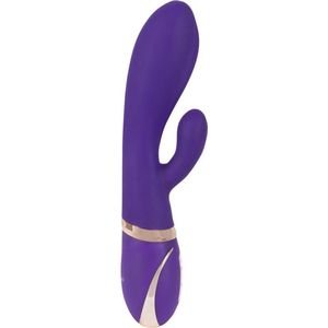 Vibe Couture – Duo Rhapsody G-spot Clitoris Vibrator met Dubbellaagse Siliconen – 22 cm – Paars