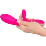 Vibe Couture – Duo Rhapsody G-spot Clitoris Vibrator met Dubbellaagse Siliconen – 22 cm – Roze