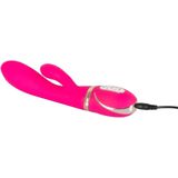 Vibe Couture – Duo Rhapsody G-spot Clitoris Vibrator met Dubbellaagse Siliconen – 22 cm – Roze