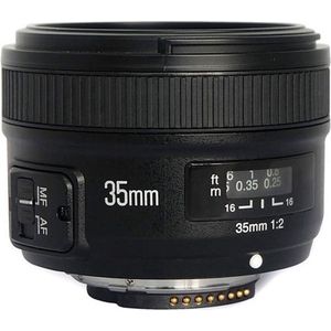 Yongnuo YN-35 mm F/2 lens voor Nikon DSLR camera Auto-Focus AF/MF