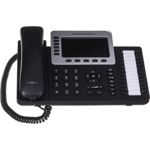 Grandstream GXP-2160 VoIP-systeemtelefoon Bluetooth, Headsetaansluiting Kleurendisplay Zwart, Zilver