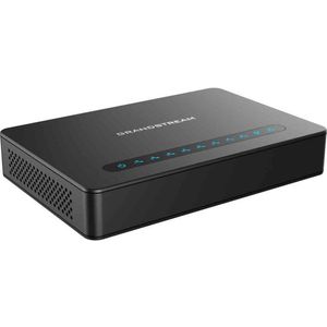 Grandstream - ATA-HT818 - Telefoon - Zwart - VoIP-gateway met 8 FXS-poorten