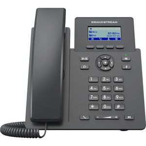 Grandstream SIP GRP-2601P Carrier-Grade IP-telefoon met PoE - VoIP-telefoon - Switch, Telefoon, Zwart