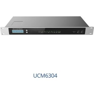 Grandstream UCM6304 - IP Centrex (gehost/virtueel IP) - 2000 gebruikers - Gigabit Ethernet, Telefoon, Zwart