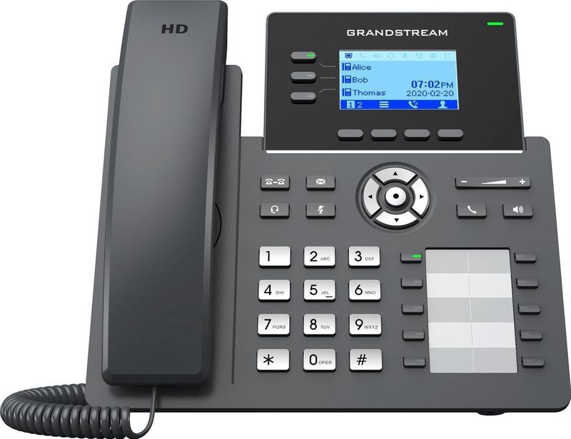 Grandstream - GRP2604P - Voip-telefoon - Grafisch LCD-scherm - HD-audio