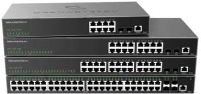 Grandstream - GWN7813P - Layer-3 Managed Switch - Grijs - 24-poorts PoE