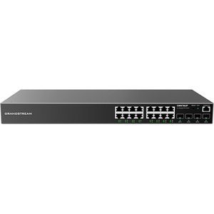 Grandstream - GWN7802 - Managed Switch - Zwart - 16x Gigabit Poorten - 4x SFP - L2 Laag