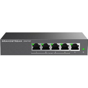 Grandstream - GWN-770x - Netwerkschakelaar - Zwart - 5 Havens