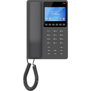 Grandstream - GHP631 - Telefoon - Zwart - VoIP-telefoon voor Hotels