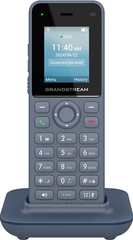 Grandstream - WP816 - Telefoon - Blauw - Grijs - Draadloos