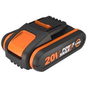 WORX WA3551.1 Accu 20V - oplaadbare batterij voor alle WORX apparaten - 2000mAh Li-Ion accu PowerShare, Zwart en Oranje