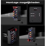 PXN CB1 - Zij Paneel voor Gaming Stuur - PC - 19 Sim Knoppen - RGB - USB - Klem