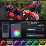 PXN CB1 - Zij Paneel voor Gaming Stuur - PC - 19 Sim Knoppen - RGB - USB - Klem