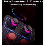 PXN CB1 - Zij Paneel voor Gaming Stuur - PC - 19 Sim Knoppen - RGB - USB - Klem